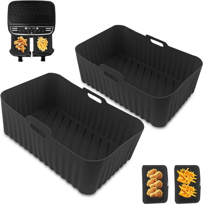 Airfryer Accessoires - Bakpapier - Siliconen Bakje - Mand - Spatels - Oven Rek