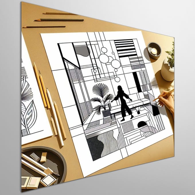 Kunstprint | Wanddecoratie | Dibond | 40 × 40 cm