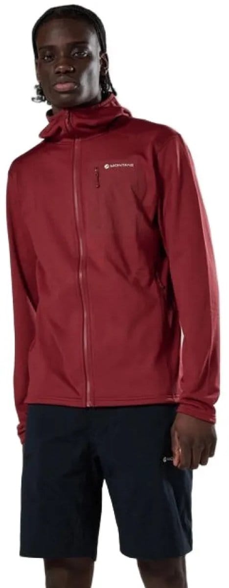 Montane Protium Cp Fleece Met Volledige Rits Rood S Man