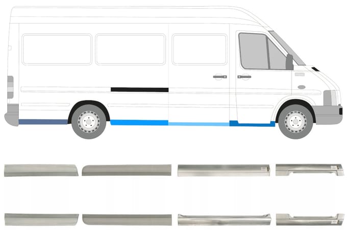 Reparatiepaneel set voor Volkswagen LT 1996-2005 / Links + Rechts