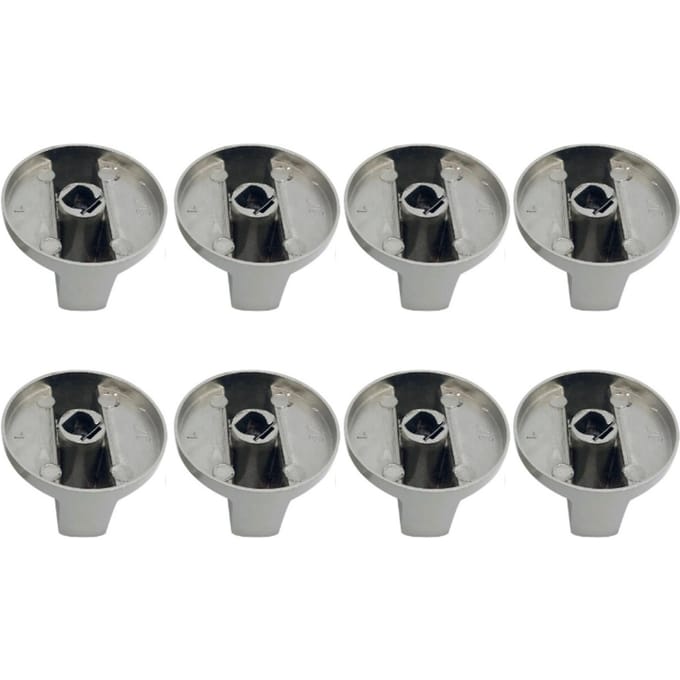 8 STUKS Kookplaatknoppen 6mm Metalen Draaischakelaar voor Gasfornuis voor Keuken Kookplaat Machine Bediening Vervanging gray