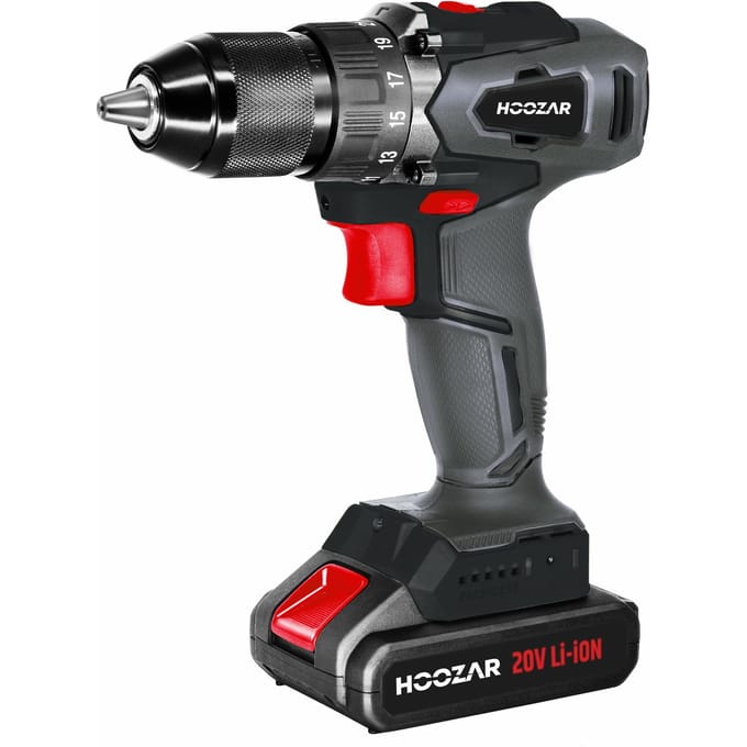 Hoozar AW06001 - Accuboormachine - 18V - 2x2.0Ah - 45 Nm