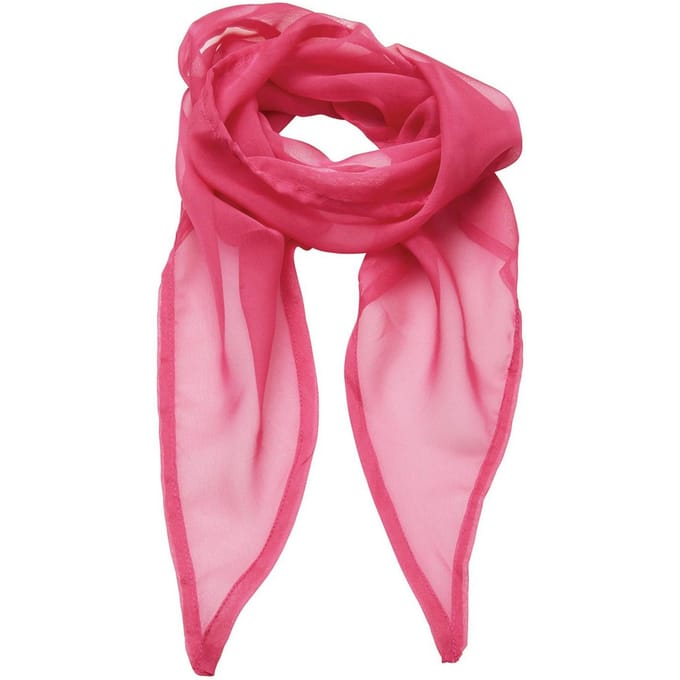 Premier Dames/Dames Chiffon Sjaal (Fuchsia)