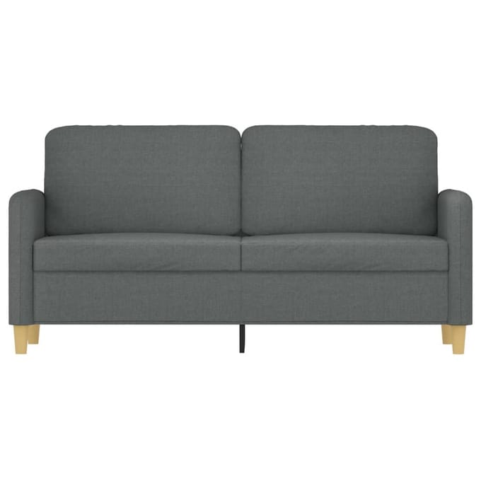 vidaXL - Tweezitsbank - 140 - cm - stof - donkergrijs