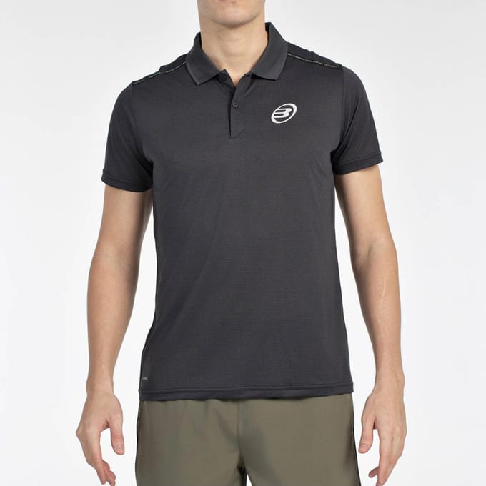 Bullpadel Mirac Polo Heren-Zwart