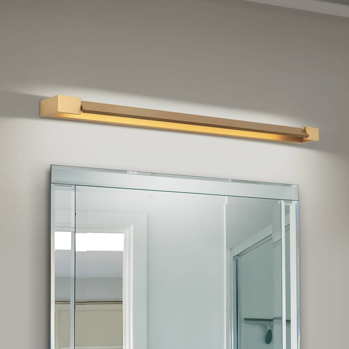 ORION Marylin badkamer wandlamp, lengte 90 cm, goud, aluminium