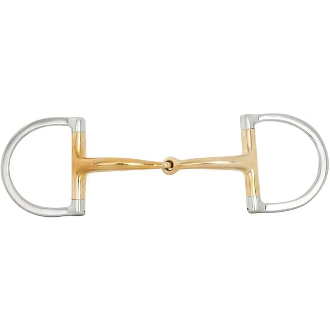 Verdun bit voor enkelgebroken paard, gebogen BR Equitation Soft Contact