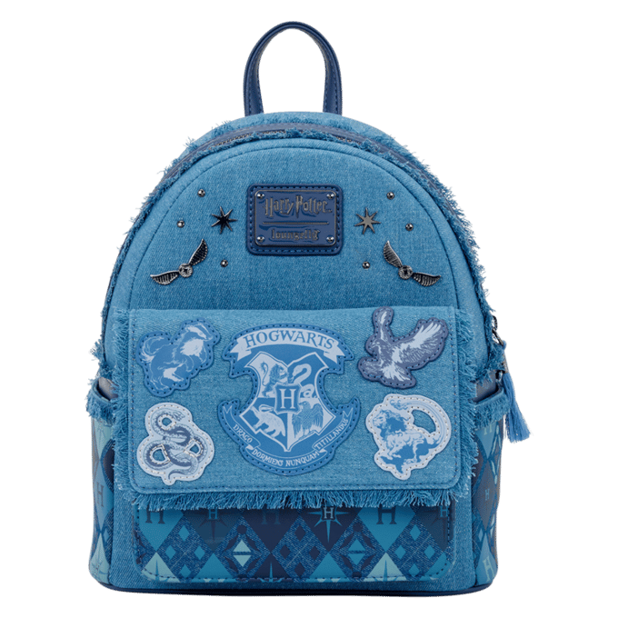 Harry Potter Loungefly - Hogwarts Denim Unisex Mini rugzak - donkerblauw - Standard