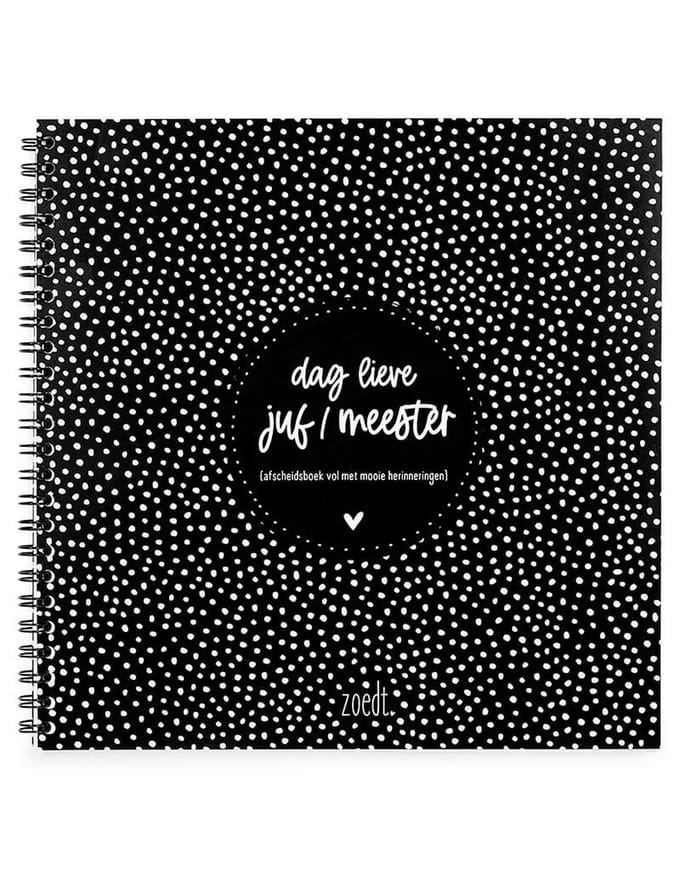 Zoedt invulboek - afscheidsboek - Dag lieve juf/meester