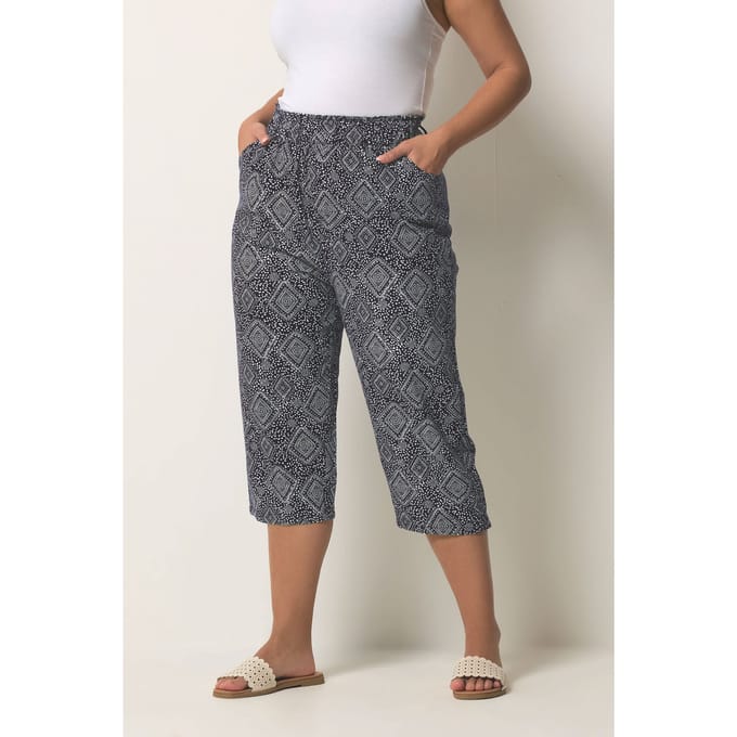 Yours Marineblauwe Verkoelende Katoenen Shorts Size 58-60