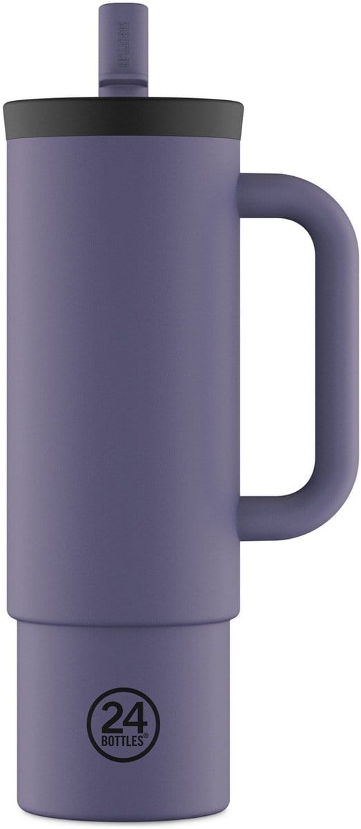 24Bottles Straw Drinkbeker 800 ml Capaciteit - dusk