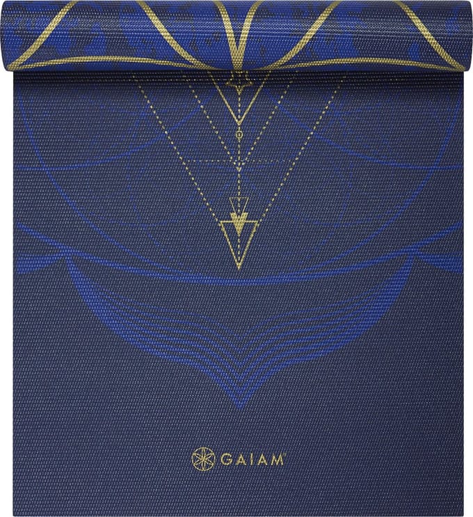Gaiam Reversible Sun & Moon Yoga Mat - Blauw - 173 X 61 X 0.6 Cm