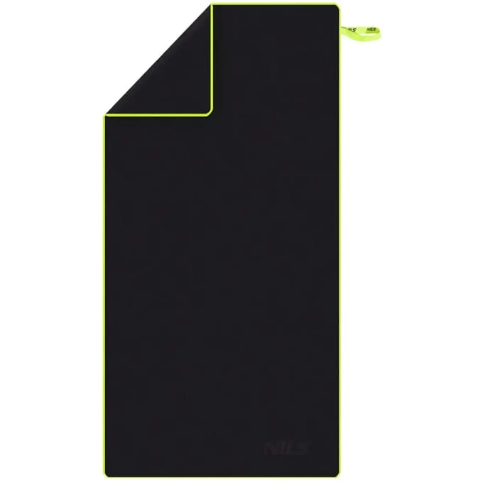 NILS CAMP NCR11 - Strandlaken - Microvezel - 140x70 cm - Zwart