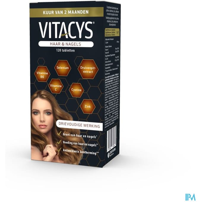 Vitacys Voedingssupplement Haar En Nagels 120 Tabletten