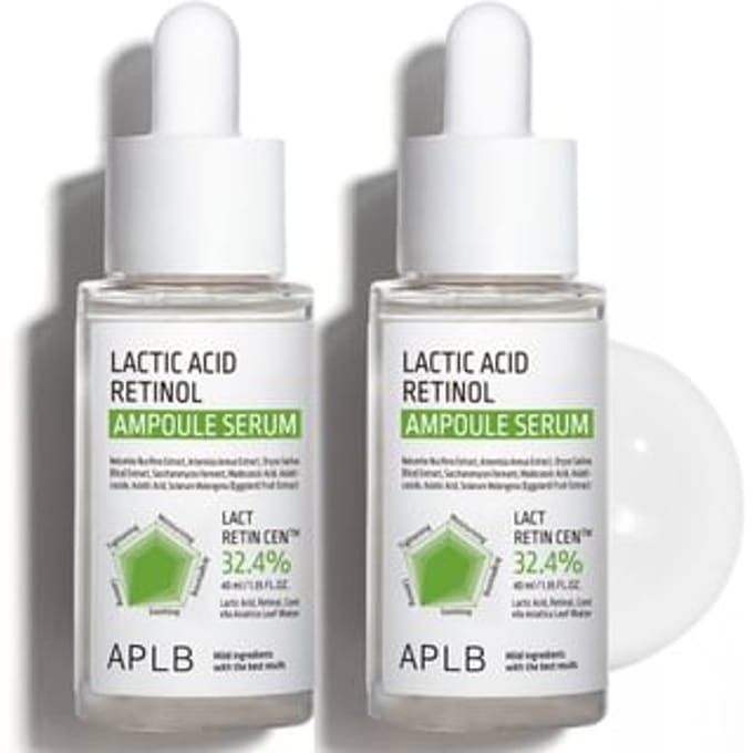 APLB - Lactic Acid Retinol Ampoule Serum Set 40ml x 2 pcs