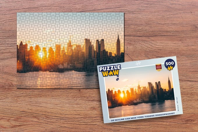 Puzzel New York - Skyline - Zon - Legpuzzel - Puzzel 500 stukjes