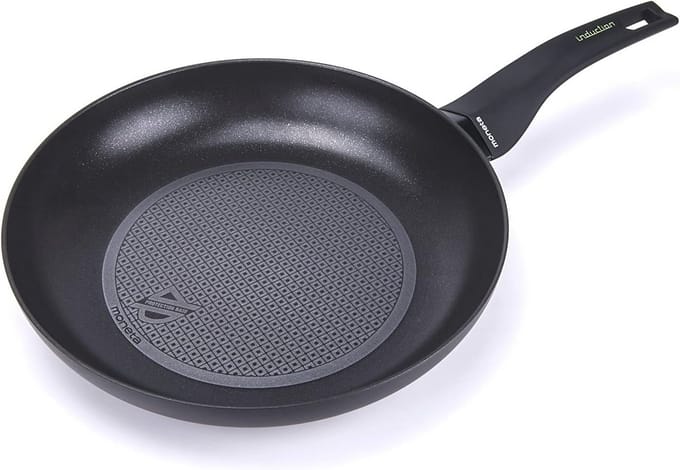 Beschermende Basis Koekenpan 26cm - Aluminium, Inductie, Zwart