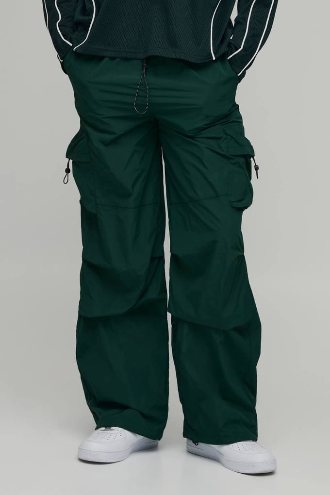 Baggy Fit Cargo Utility Trainingsbroek | Forest | Size Small