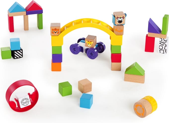 Blokkenset curious creator - Hape - Baby Einstein - vanaf 3 maanden