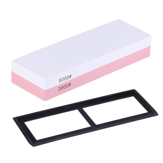 Pierre à aiguiser grain 3000/8000, meule Double face pour cuisine extérieure 1000&6000 white