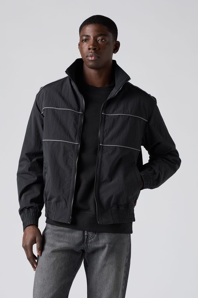 Levi's Heights Pipping Jacket Jet Black Taglia: S | Bomber Outlet | Uomo | Nero