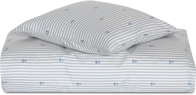 Babydekbedovertrek in anker design satijnkatoen