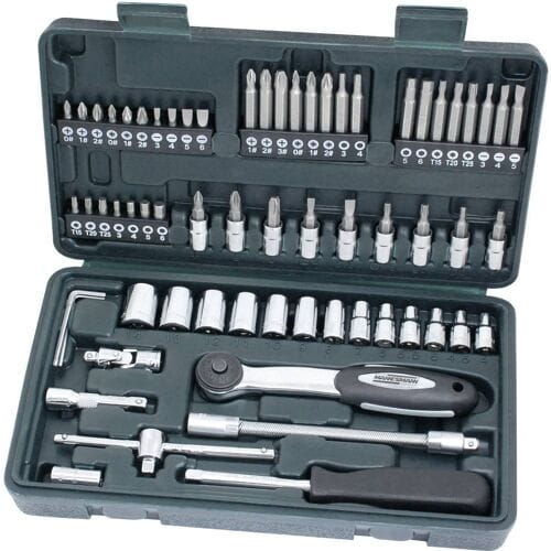 Brüder Mannesmann M29165 Dopsleutelset Metrisch 1/4 (6,3 mm) 65-delig
