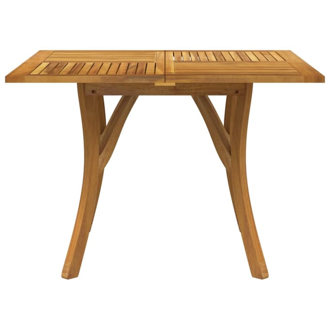 vidaXL - Tuintafel - 110x110x75 - cm - massief - acaciahout