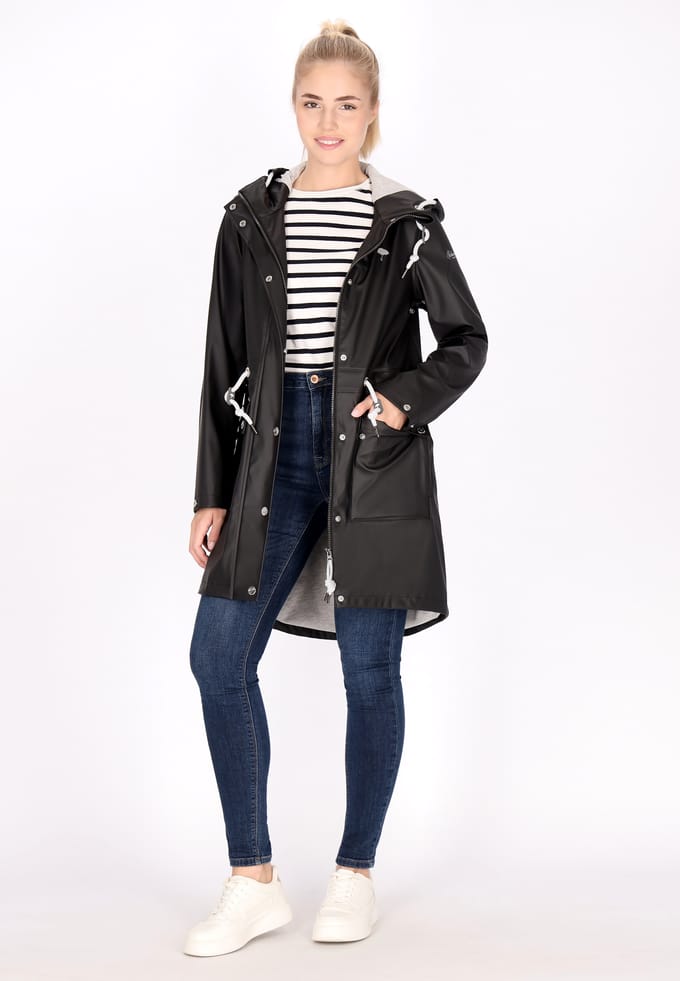 Schmuddelwedda Mackintosh Dames zwart
