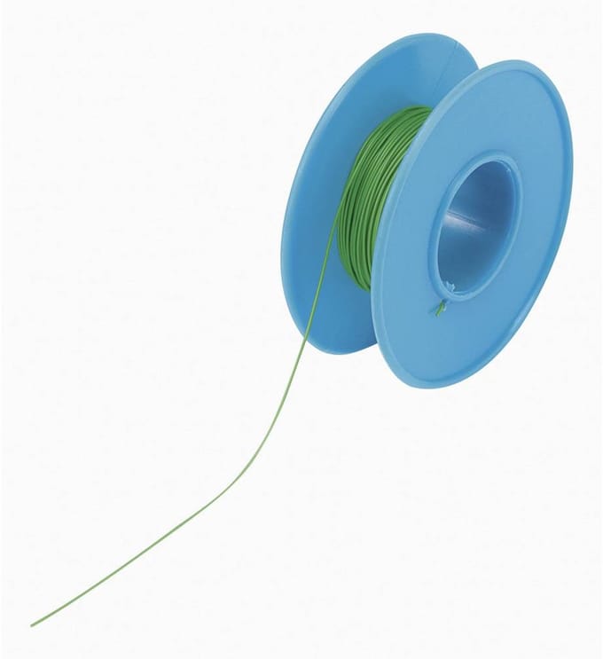 TRU COMPONENTS 1566875 Wire-wrap-draad Wire Wrap 1 x 0.01 mm² Groen 15 m