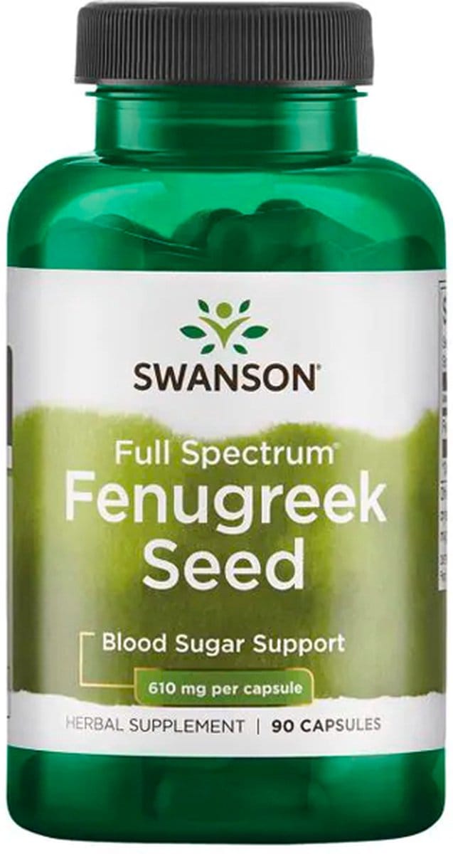Swanson Health Fenugreek Seed - 610mg - 90 Capsules