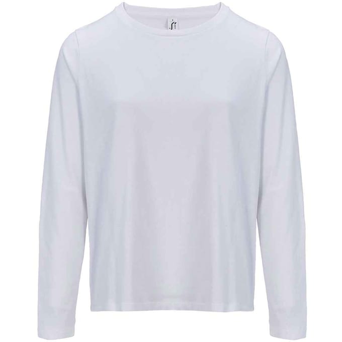 SOLS Dames/Dames Monarch T-shirt met lange mouwen (Wit)