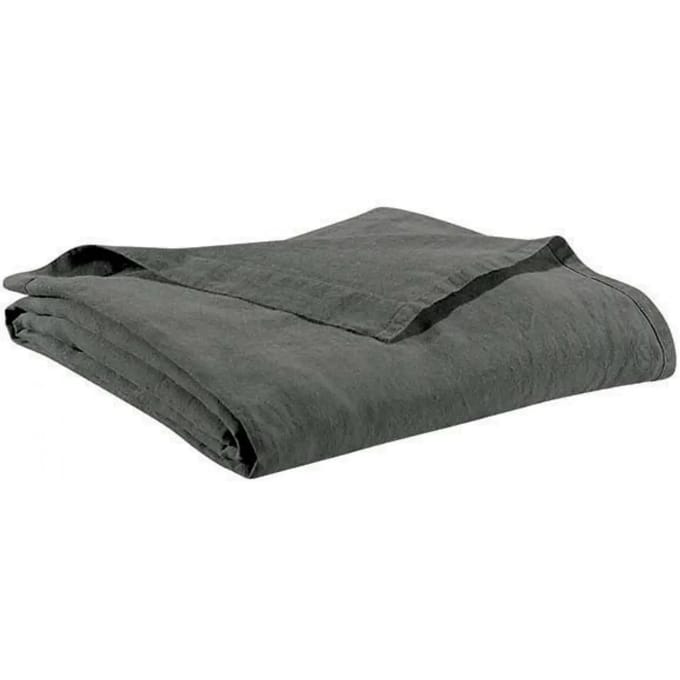 Plat laken stonewashed katoen Vivaraise Zeff