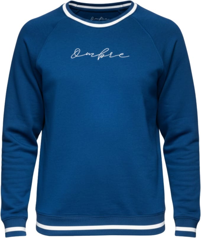 OMBRE Sweater - Regular Fit - Katoen - Lange Mouw Donkerblauw S