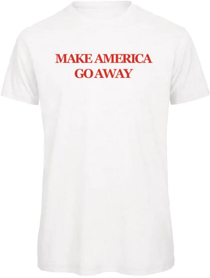 Make America go away (MAGA) - t-shirt - wit | rood - M