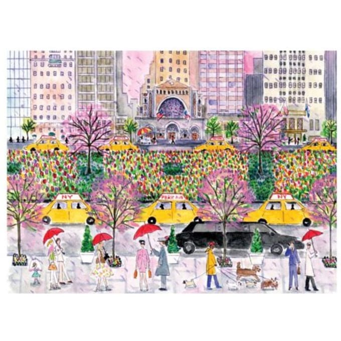 Michael Storrings Spring On Park Avenue 1000 Piece Puzzle - Galison Mudpuppy