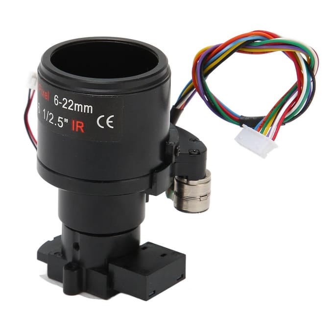 Gemotoriseerde zoomlens 6?22mm 5MP Brandpuntsafstand Hoge Precisie Auto Zoom Autofocus IR Correctie D14 black