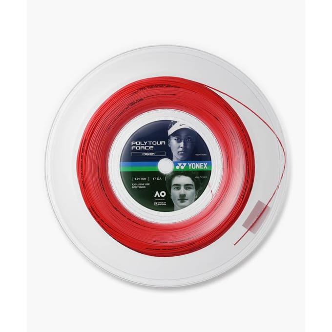 Yonex Polytour Force Tennisracketsnaar Rood 1.25 mm