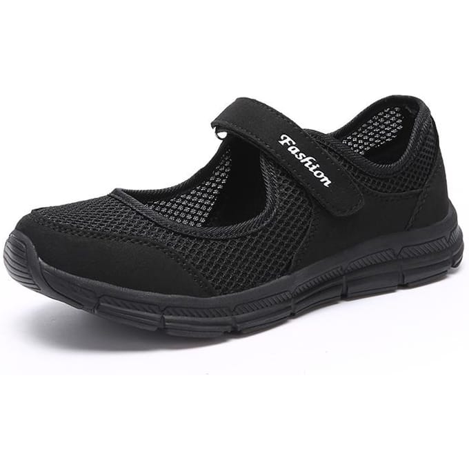 Dames van middelbare leeftijd Casual mode holle platte bodem knoop luie sneakers maat 35-43 41
