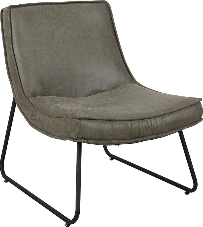 Bolt Edge Relaxstoel - Groen - Woonkamer Fauteuil - Met Armleuning - Modern