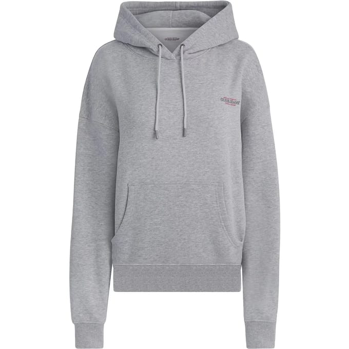 Guess Jeans American Trad Hoodie Grijs S Vrouw