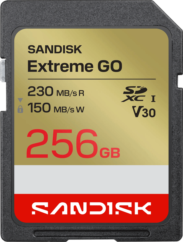SanDisk SDXC Extreme GO 256GB (UHS-1, R 230MB/s / W150MB/s, 4K)