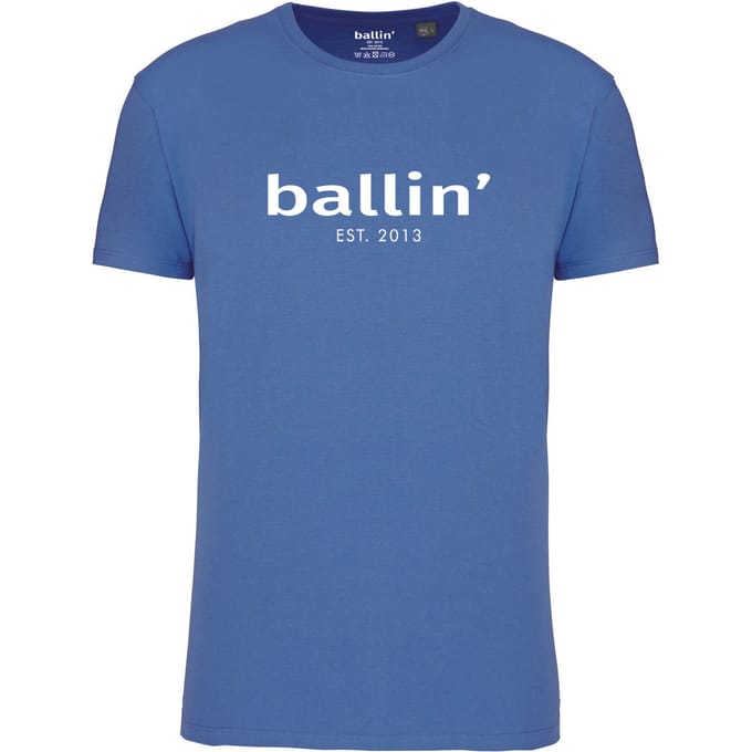 Ballin Est. 2013 - Heren Tee SS Regular Fit Shirt - Blauw - Maat M