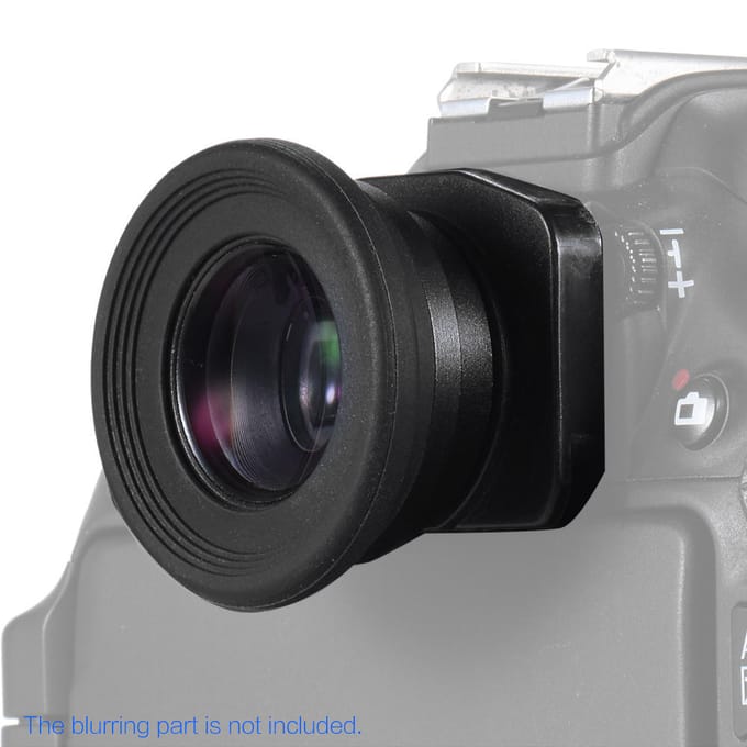 Oculaire de viseur à mise au point fixe 1,51X avec œilleton et loupe pour appareil photo reflex numérique avec 2 œilletons rouge