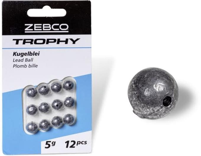 Zebco Trophy Lead Ball - Maat : 2g (12 pcs)