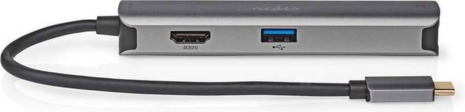Nedis USB-C Hub 5-in-1 - USB-C Adapter - HDMI 4K - Ethernet - 3x USB-A