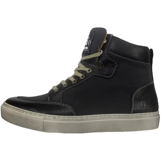 Helstons Kobe Canvas Armalith Leer Grijs Zwart Motorschoenen -