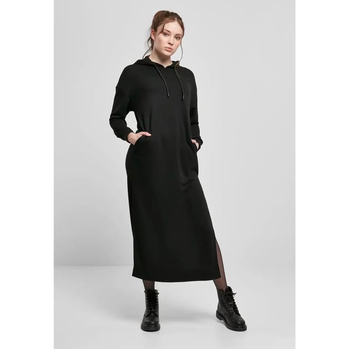 Dames sweatshirt met capuchon Urban Classics cropped oversized high neck crew