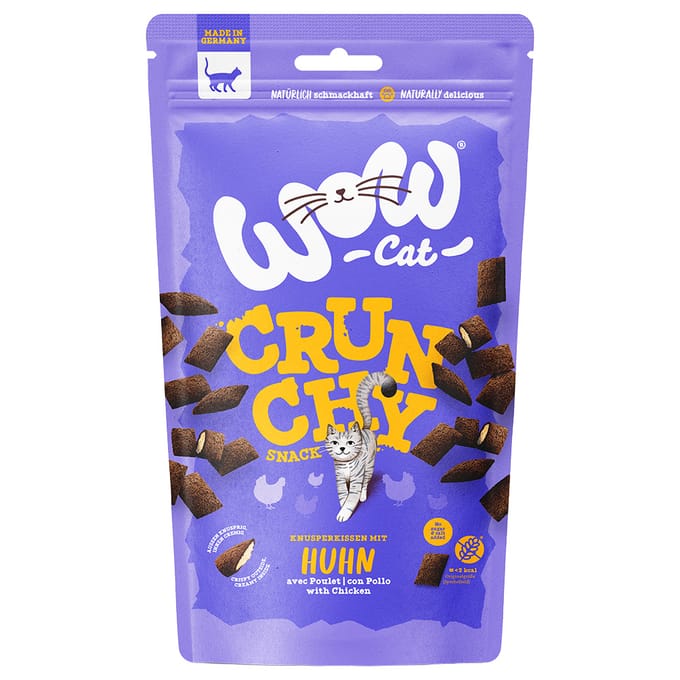 60g WOW Cat Crunchy Snack Kip voor honden
