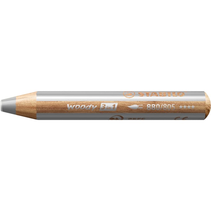 STABILO woody 3 in 1 - Multitalent Potlood - Zilver - Per stuk